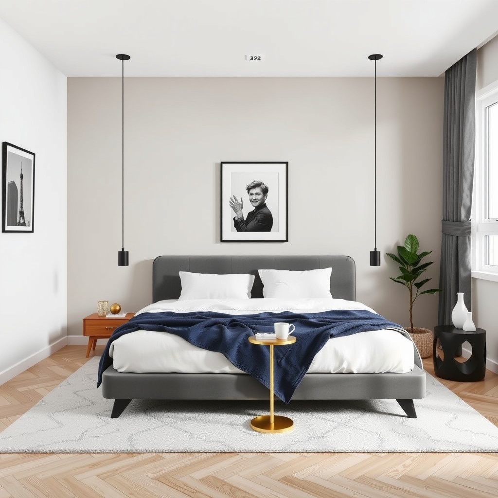 Kako urediti spavaću sobu s modernim krevetom